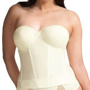 Elomi white cream corset top